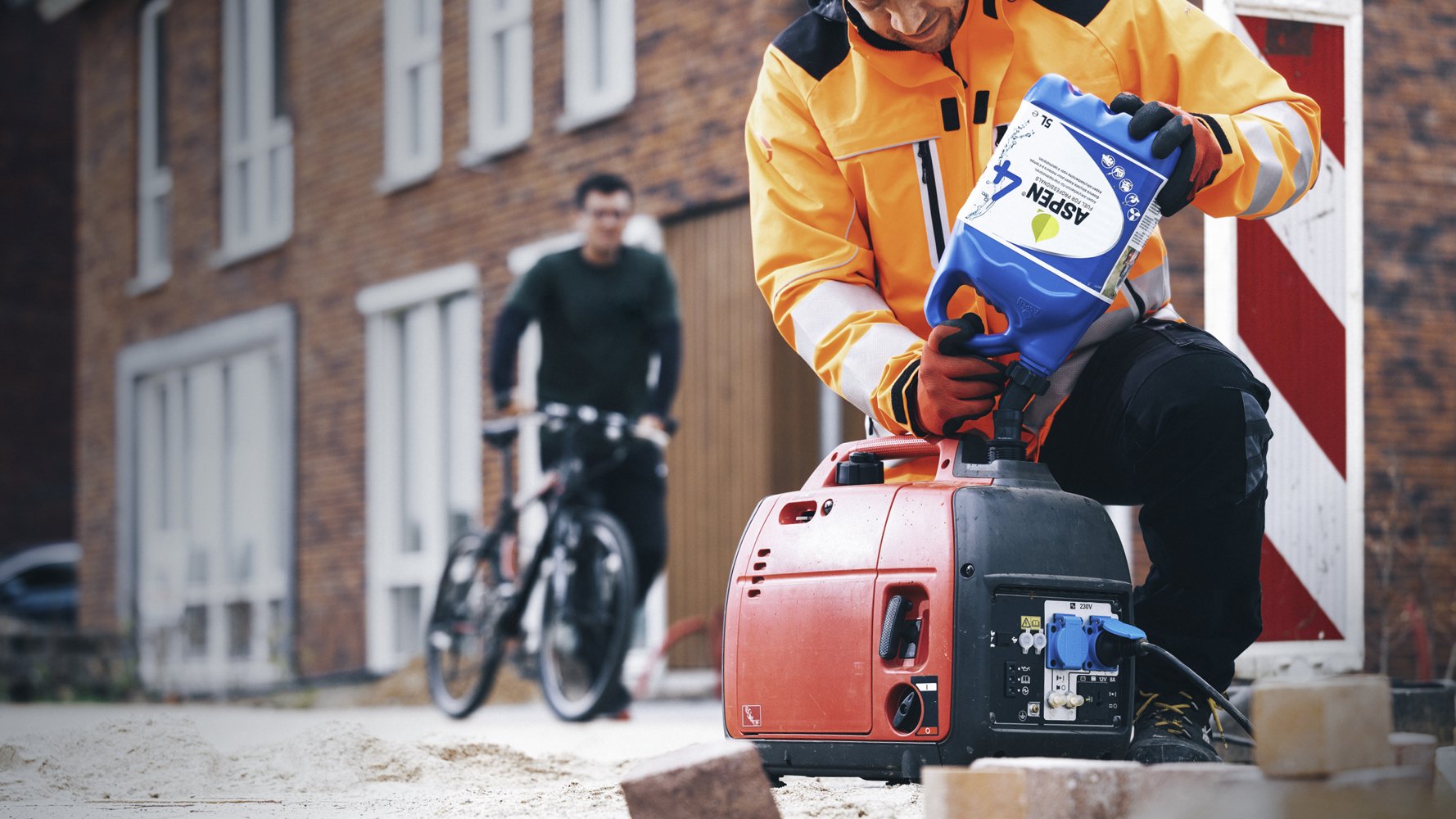 fueling generator with aspen alkylate